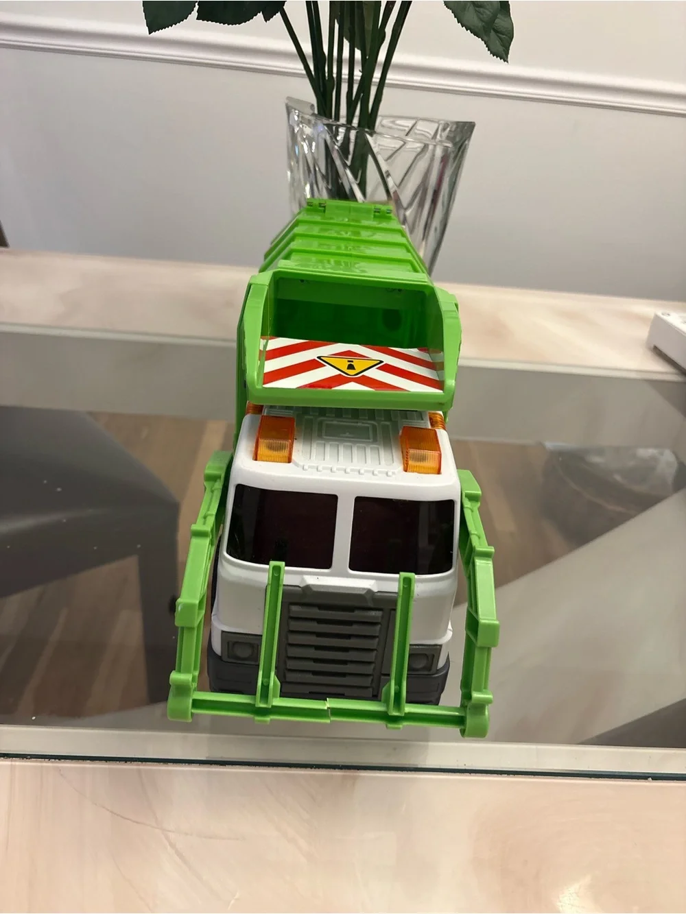 Green & White Recycling Garbage Truck Toy - Kids Toy